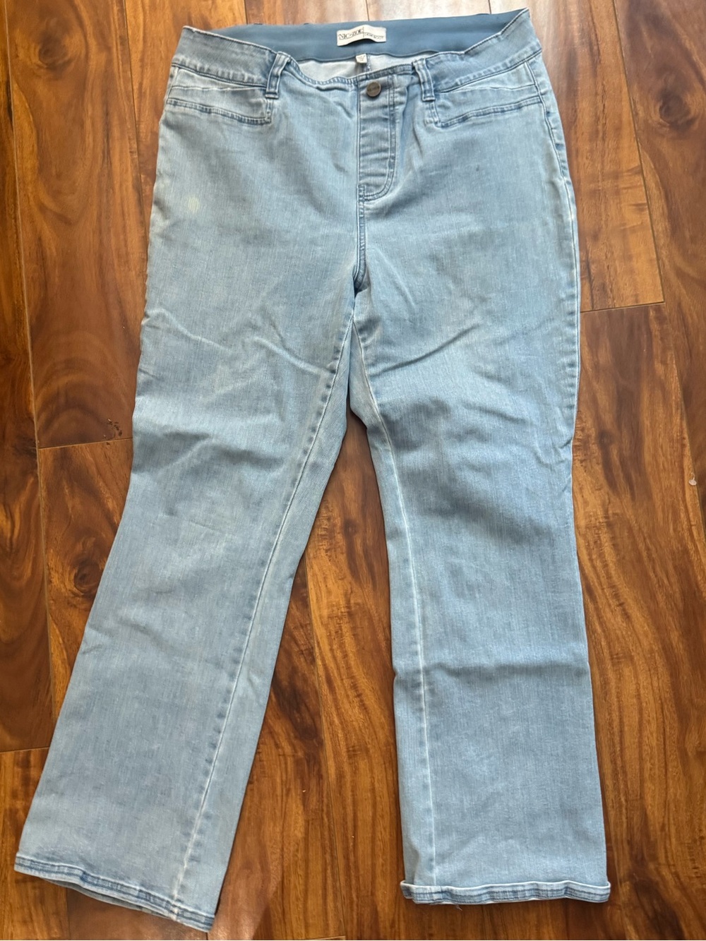 NIC+ZOE Light Blue Demi Boot Jeans